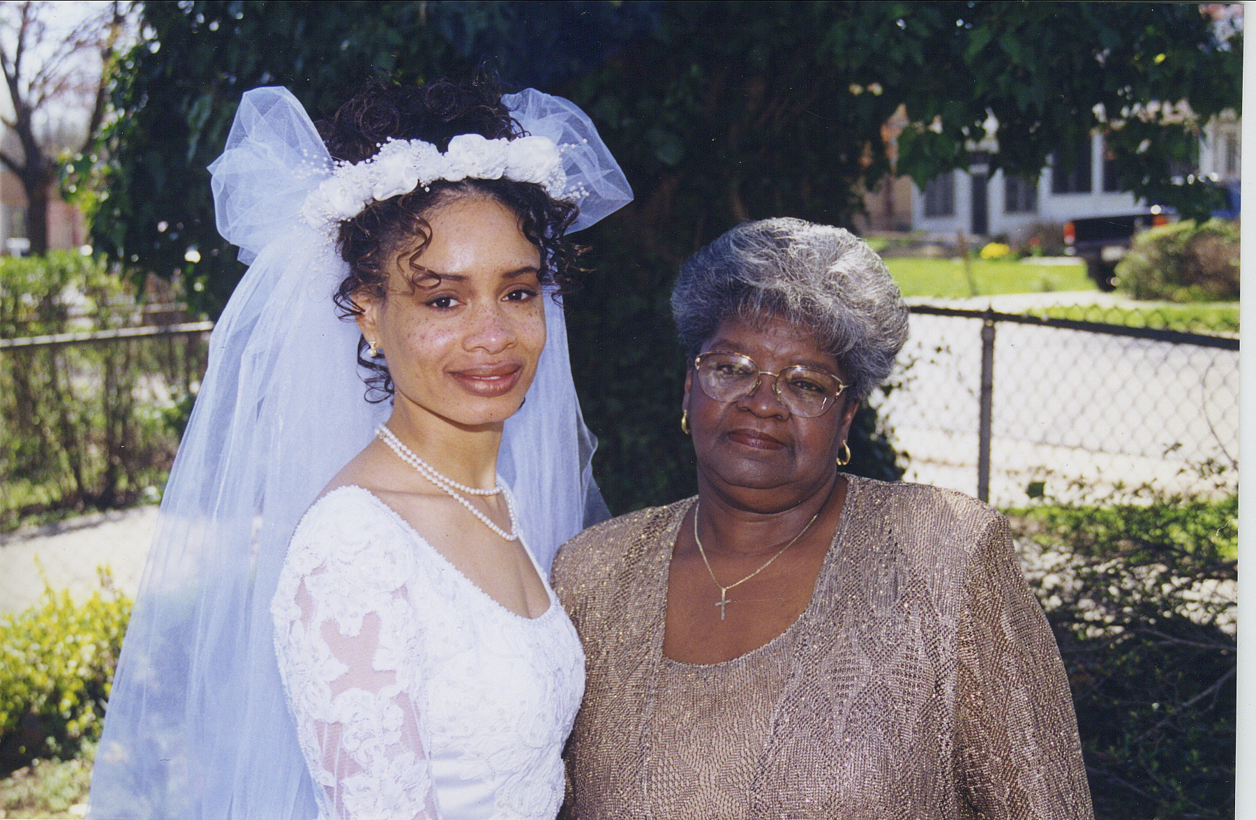 Bride with Betty Greene