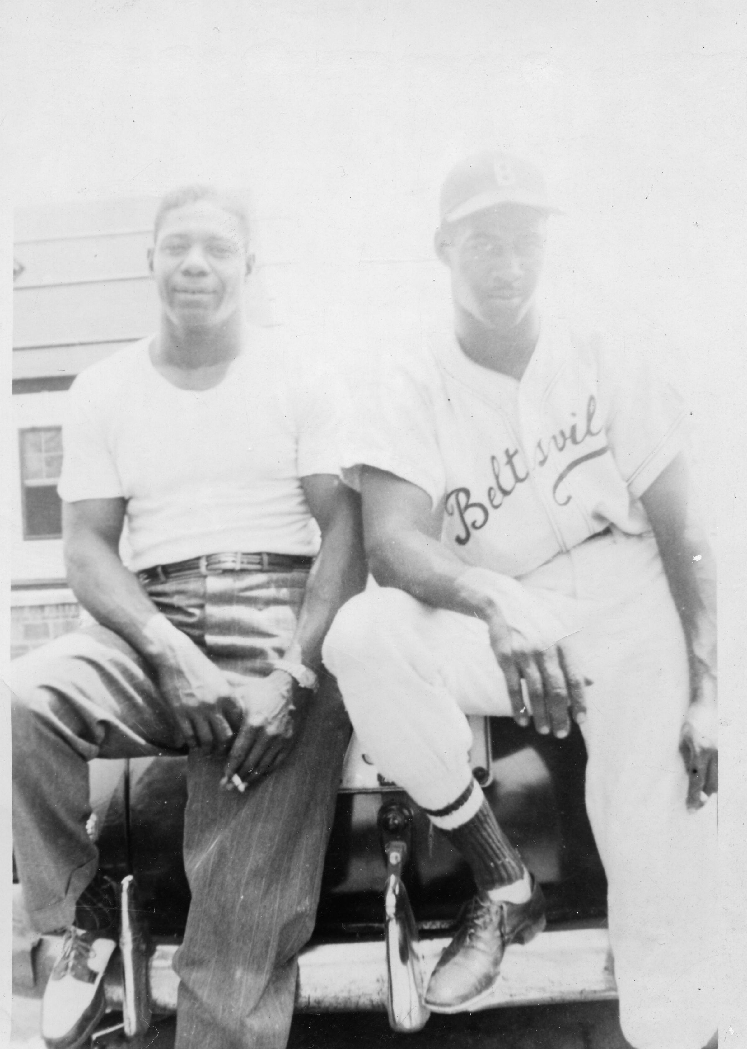 Mr. Lee White and baseball player