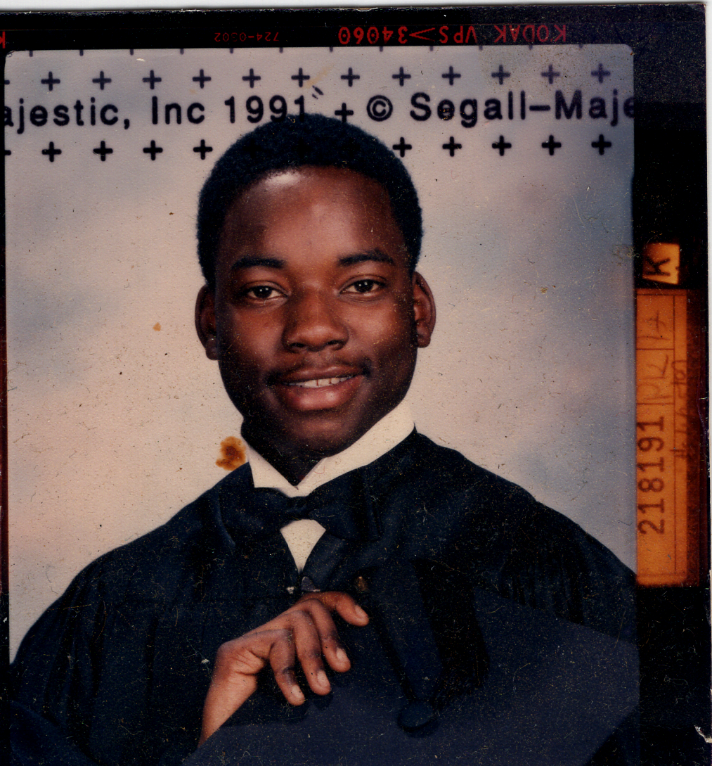 Little Melvin's graduation photo in 1991, graduating from Parkdale High.