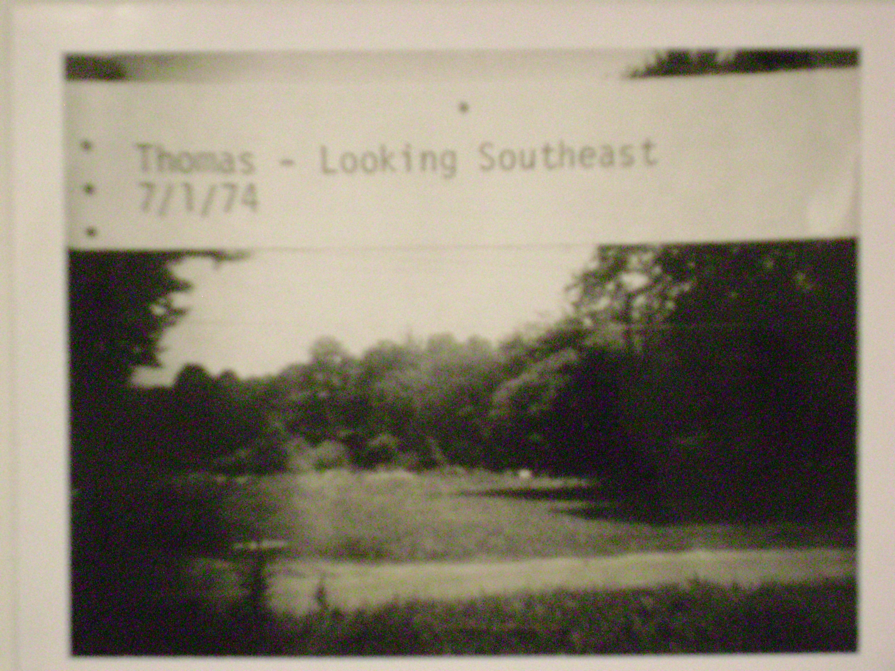 Thomas, Looking Southeast