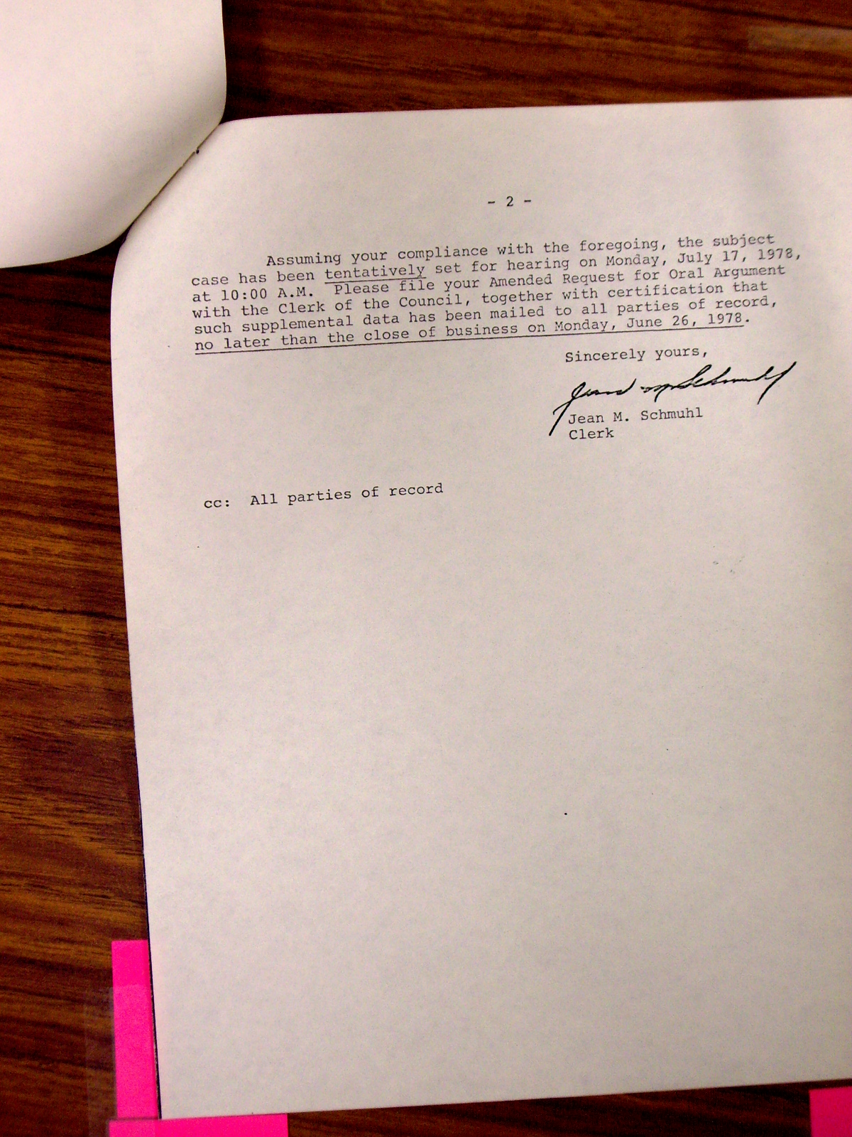 Letter from Prince Georges County Council to Berwyn Heights mayor, enclosing letter to council member William Armistead