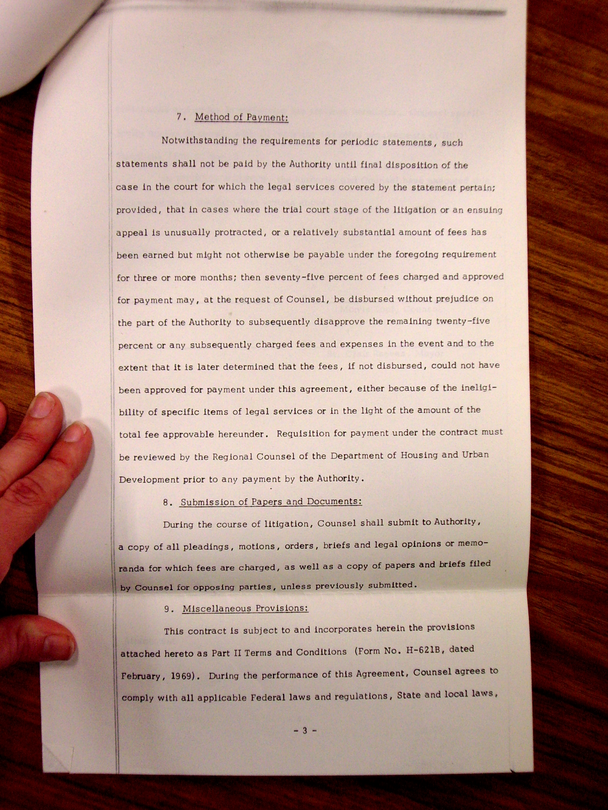 Memo to Leon Shore from Jack Callahan, enclosing Resolution Approving Contract for Litigation Services with Mr. Morris Topf