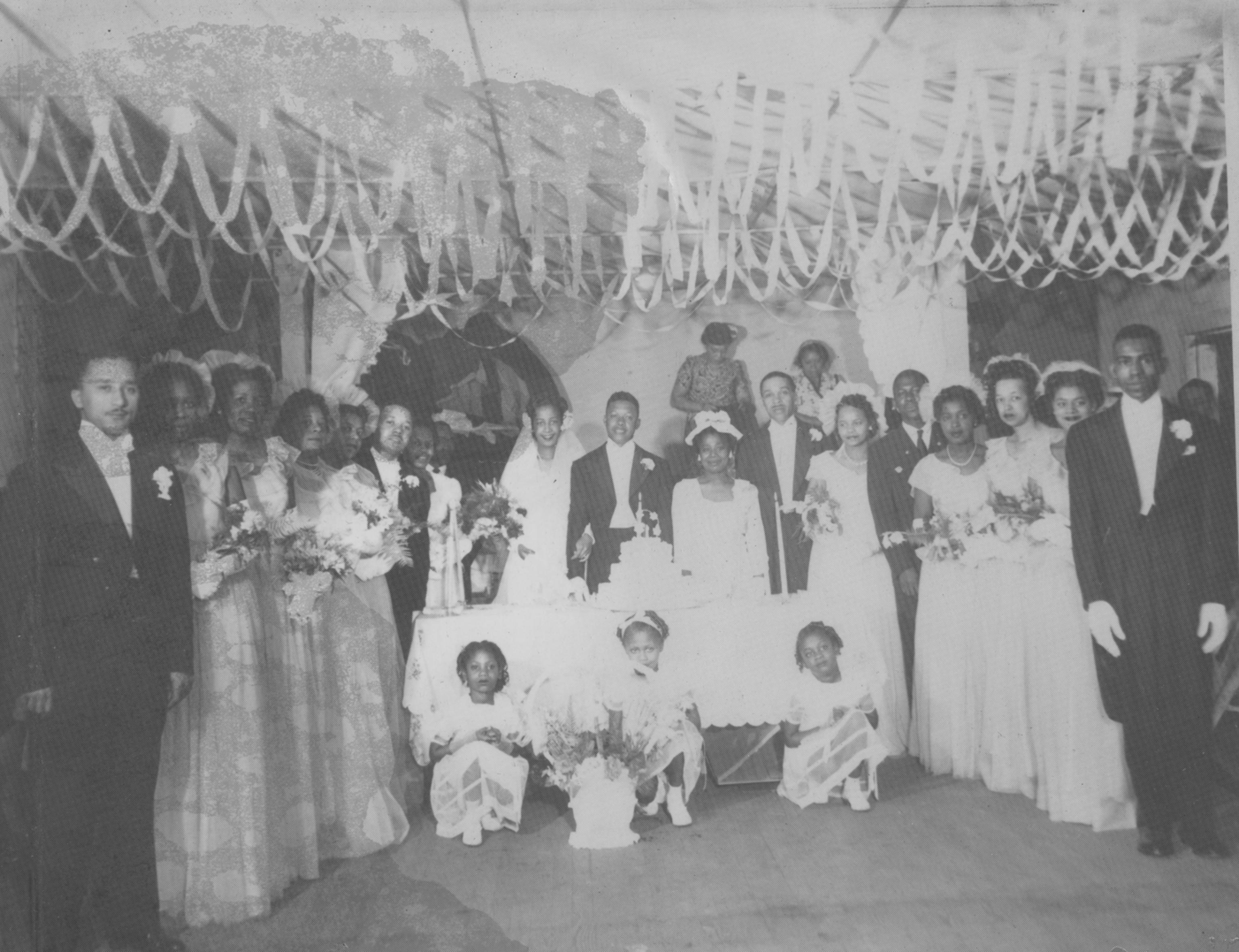 Wedding of William Sharps and Lucille Giles