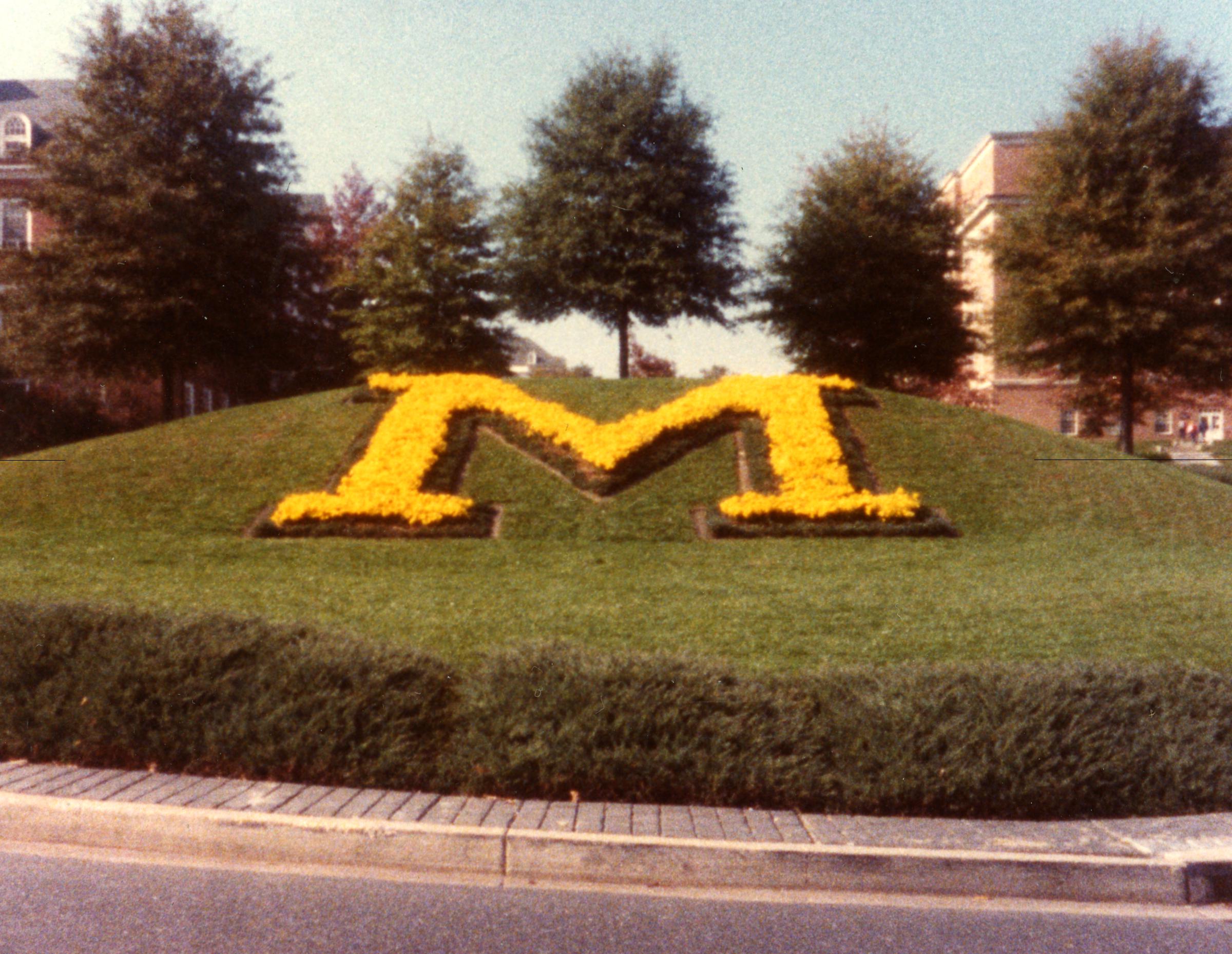 The Big "M" on UMD's Campus Drive (color version)