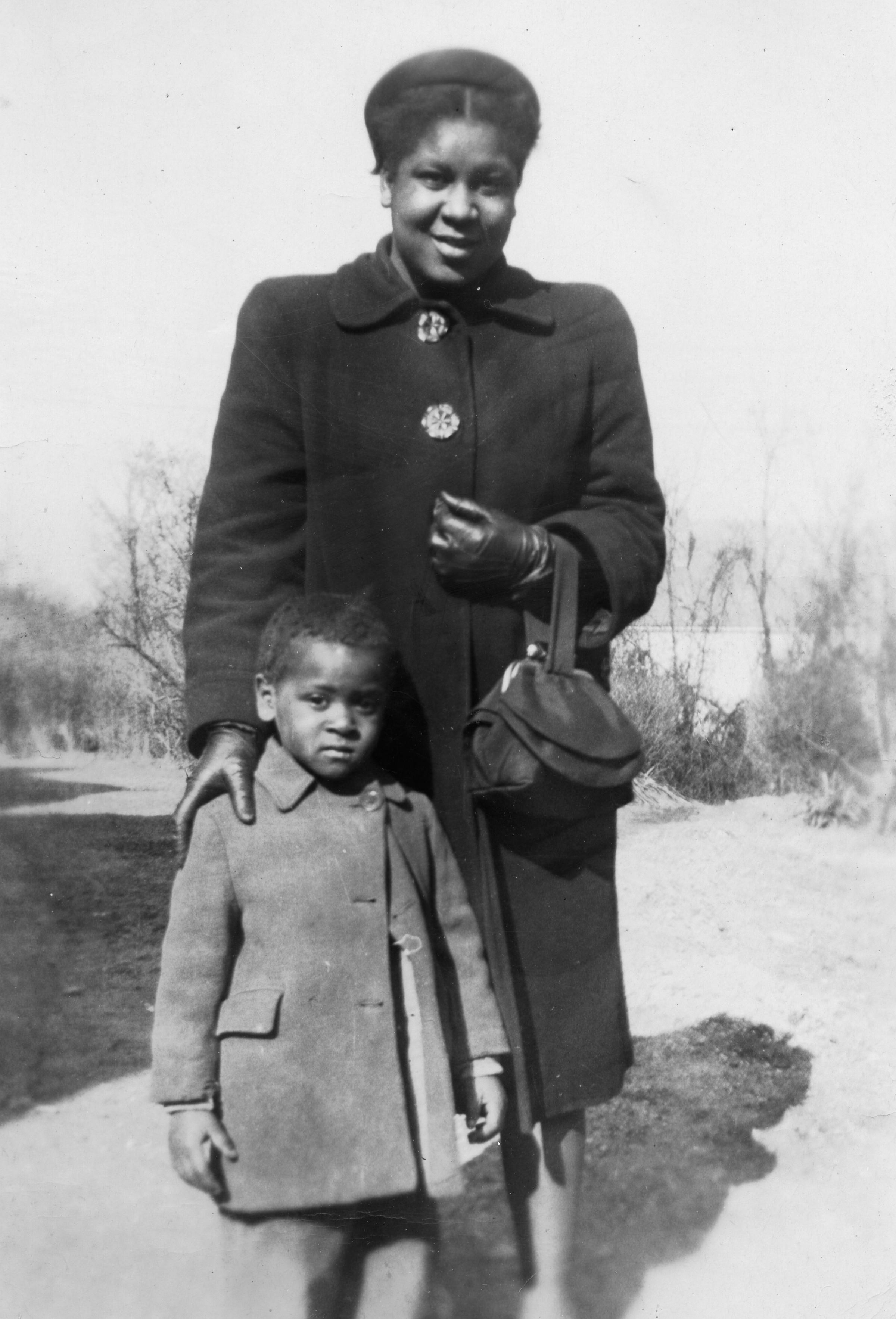 Ethel Brown and son