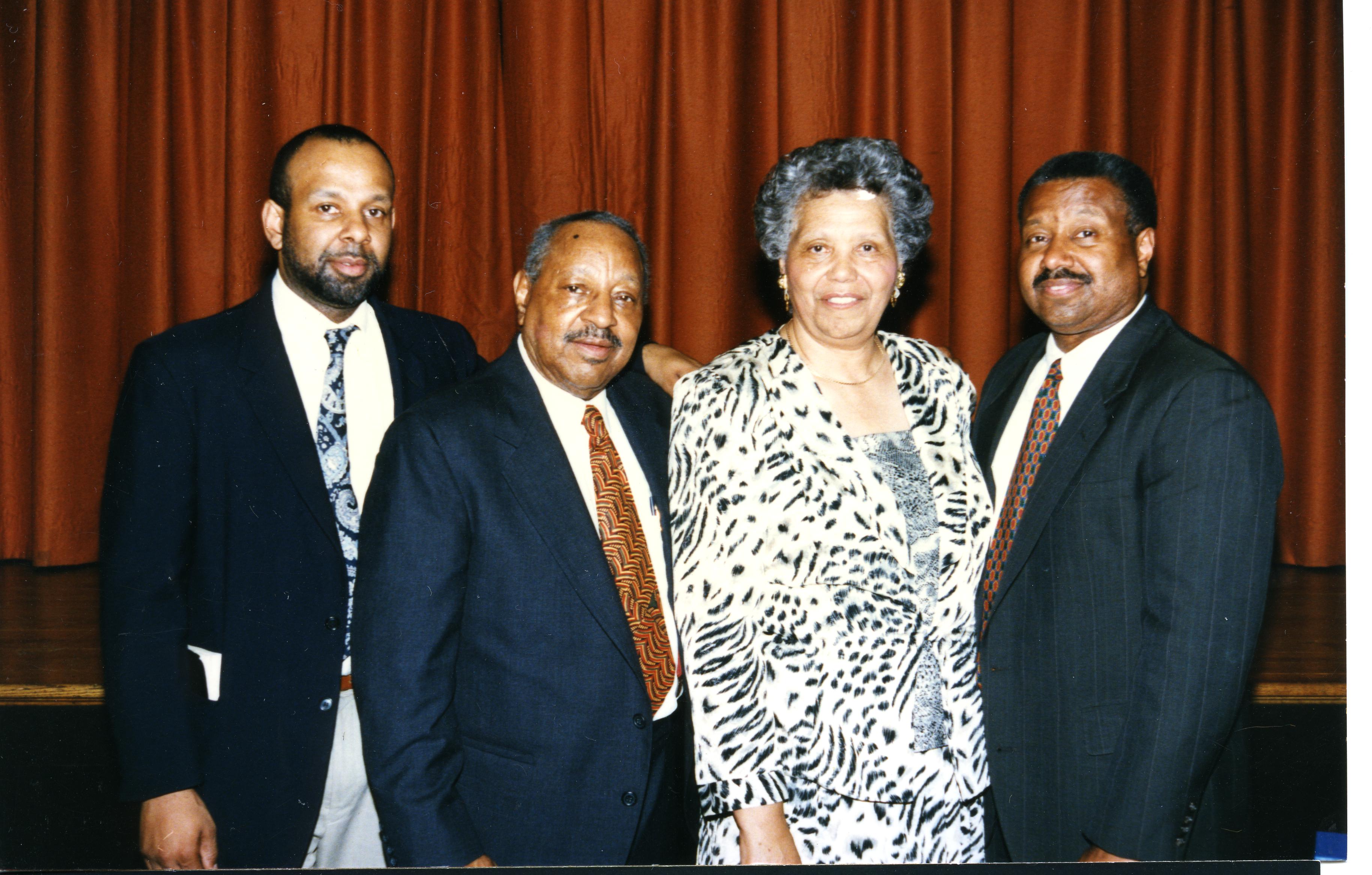 Dervey and Thelma Lomax with their sons Elston and Gregory