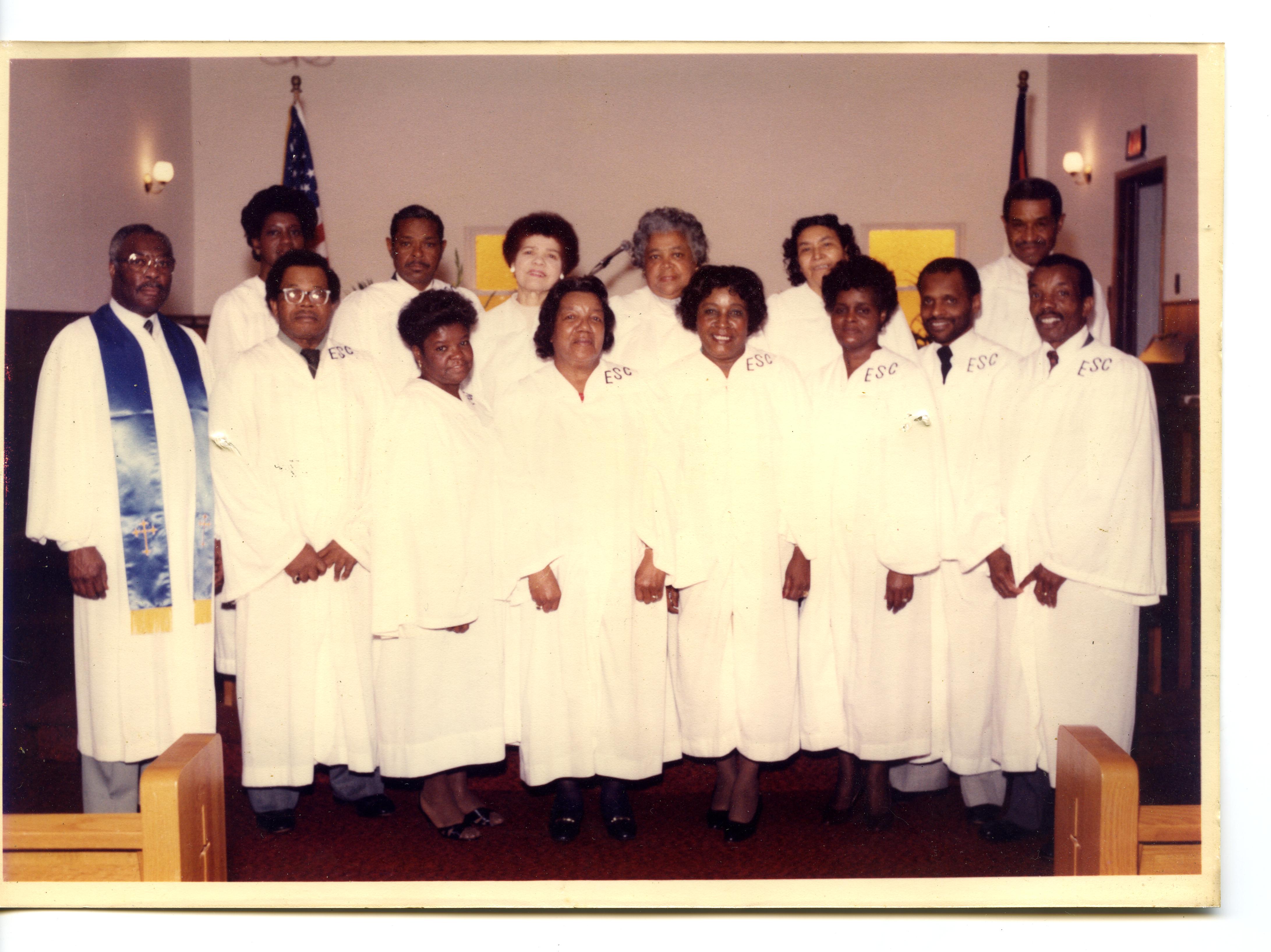 Choir members at Embry A.M.E Church