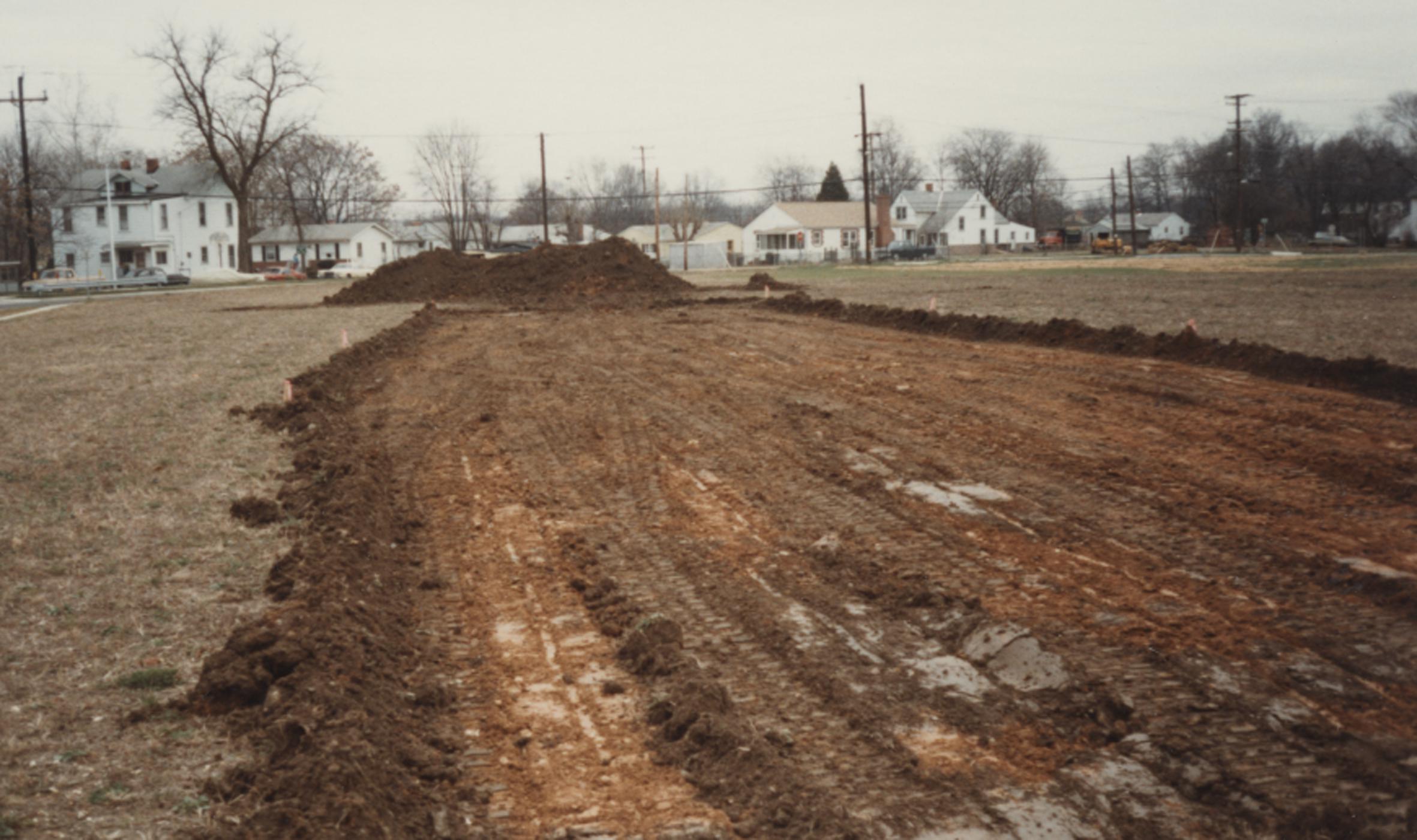 Land being prepared for building