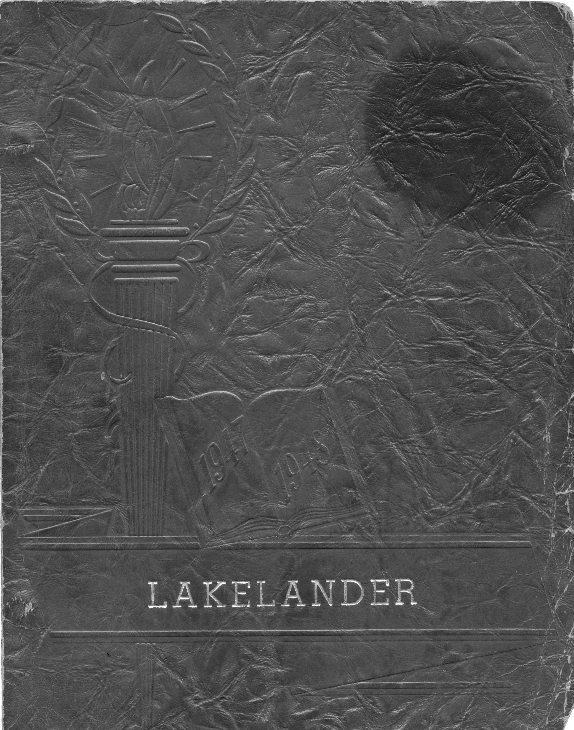 Lakelander 1948 Yearbook -Cover b/w