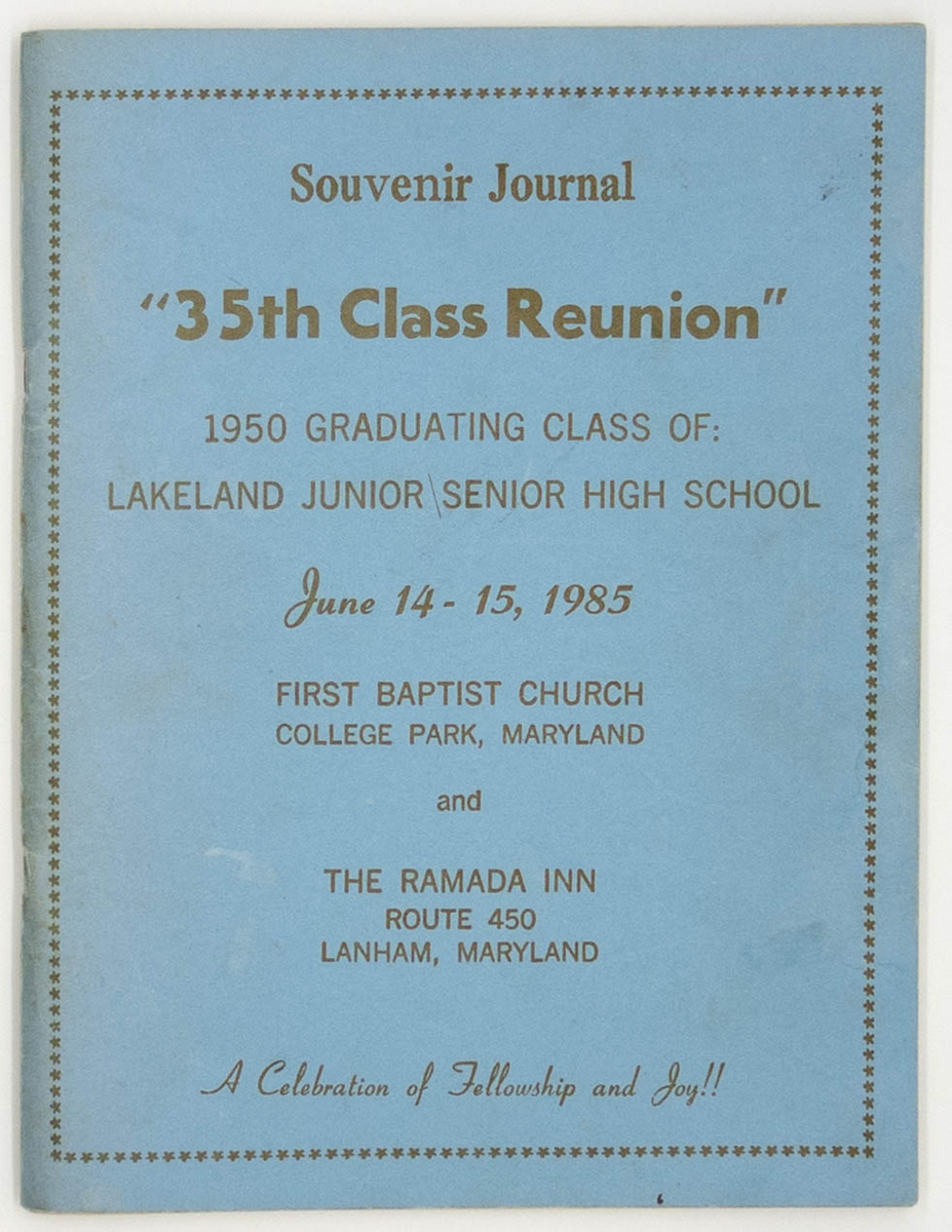 Cover of Reunion Journal 