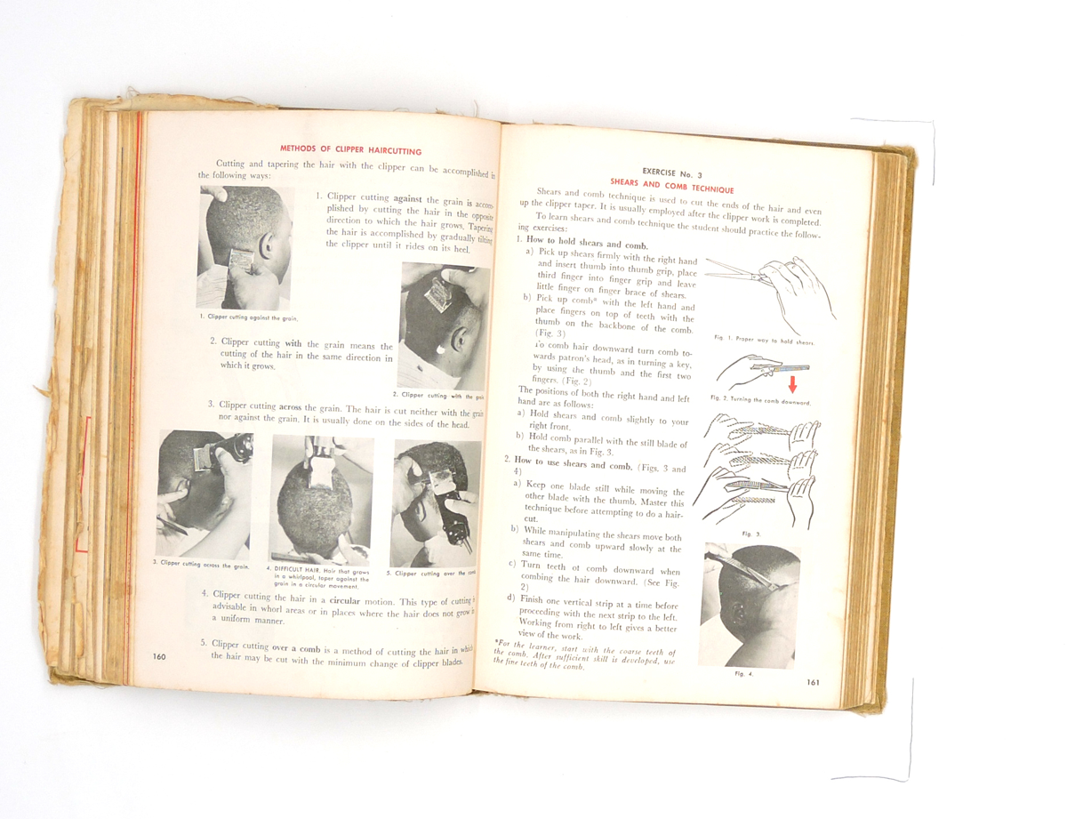 A barber reference book dating back to the sixties.